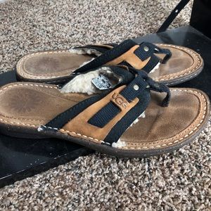 UGG Laguna Leather Sandals Flip Flops 7